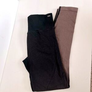 Victoria’s Secret PINK Active Ribbed Ombre Leggings small